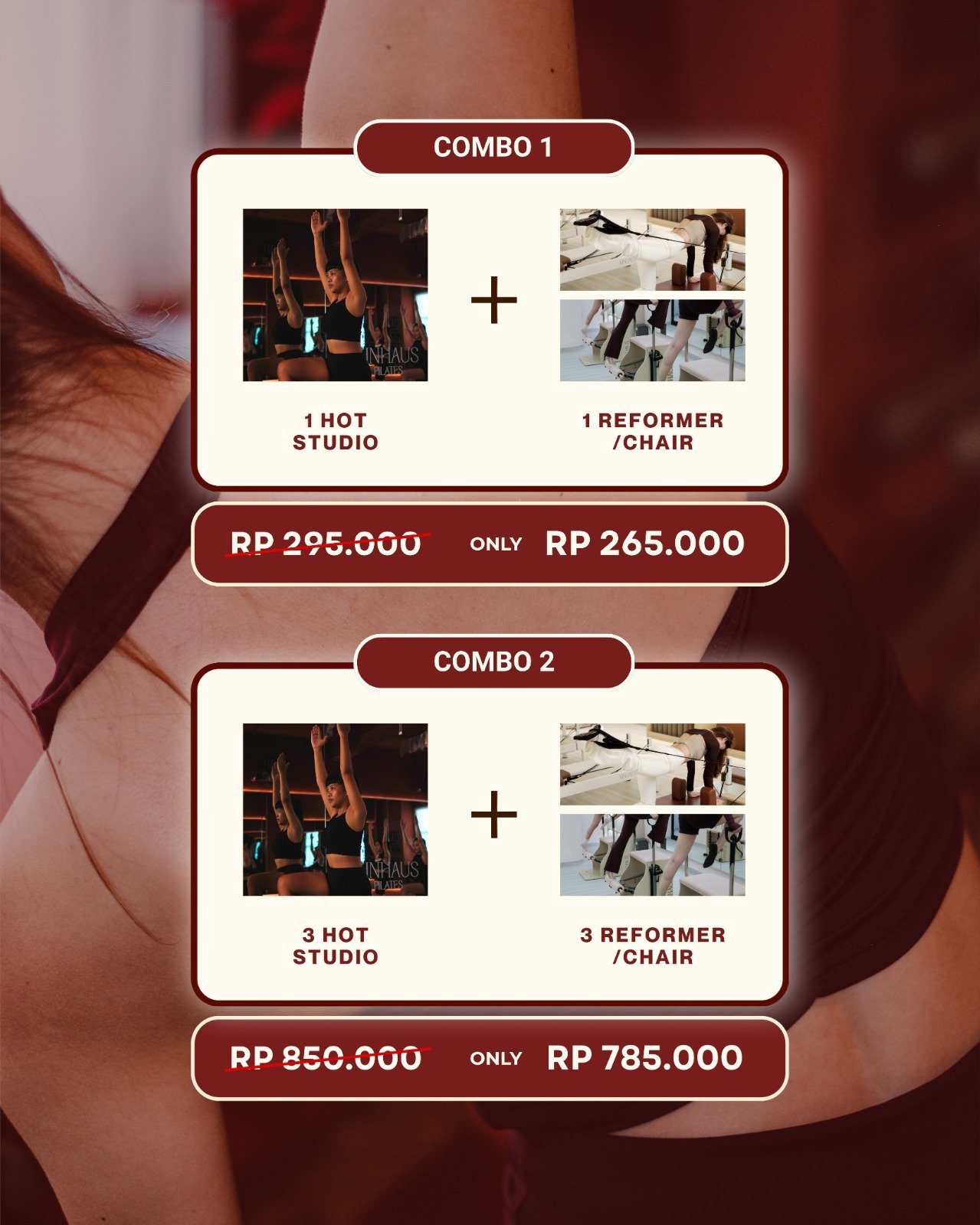 Combo 1 - 1x Hot Studio & 1x Reformer